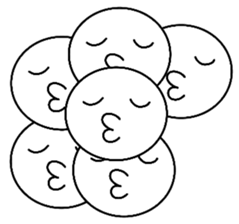 Six face sticker #10841121