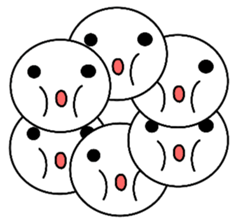 Six face sticker #10841127