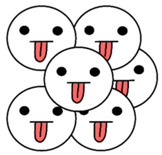 Six face sticker #10841128