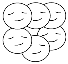 Six face sticker #10841136