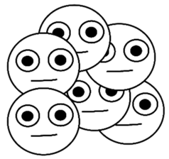 Six face sticker #10841138