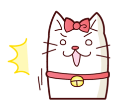 white cute cat English ver. sticker #10841667