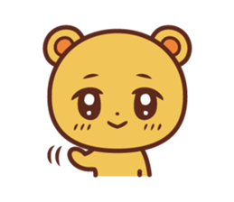 Honobono kumachan sticker #10841942