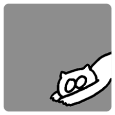 Cat wants a friend sticker #10842006