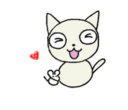 manmaru coco cat sticker #10842568