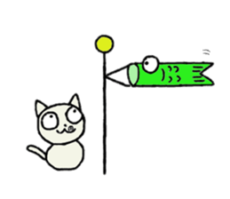 manmaru coco cat sticker #10842572