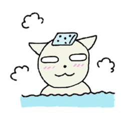 manmaru coco cat sticker #10842580