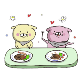 Dogs Love and Peace sticker #10844308