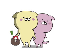 Dogs Love and Peace sticker #10844309