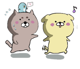 Dogs Love and Peace sticker #10844311