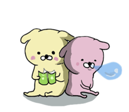 Dogs Love and Peace sticker #10844313