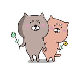 Dogs Love and Peace sticker #10844317