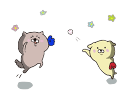 Dogs Love and Peace sticker #10844321