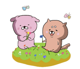 Dogs Love and Peace sticker #10844322