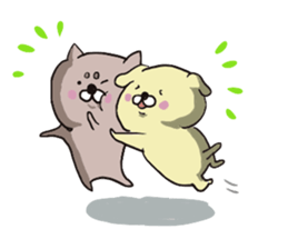 Dogs Love and Peace sticker #10844340