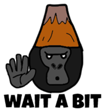 Dandelion & Mountain Gorilla sticker #10844571