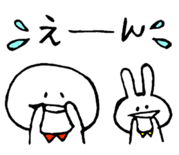 circle and rabbit 2 sticker #10844589