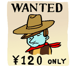 Blue cowboy!(English) sticker #10844646