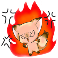 Cute Foxes  Almond and Kiwi Thai ver. sticker #10844667