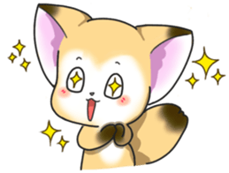 Cute Foxes  Almond and Kiwi Thai ver. sticker #10844670