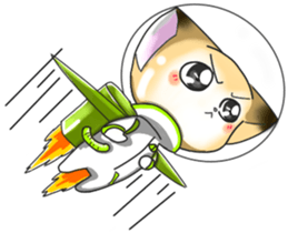 Cute Foxes  Almond and Kiwi Thai ver. sticker #10844682