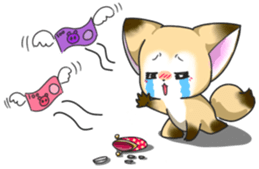 Cute Foxes  Almond and Kiwi Thai ver. sticker #10844686
