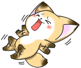 Cute Foxes  Almond and Kiwi Thai ver. sticker #10844696