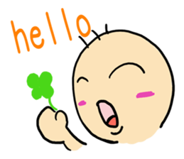 Playful baby sticker #10844832