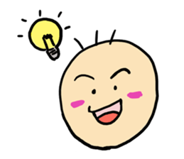 Playful baby sticker #10844837