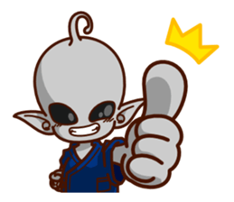 I am Little Greys3 -MASTER Cosplay- sticker #10845505