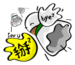 Hilarious Stickers from Gray Wolf Cat !2 sticker #10846222