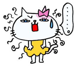 Cat girl of adult. sticker #10847192