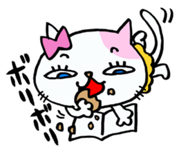 Cat girl of adult. sticker #10847203