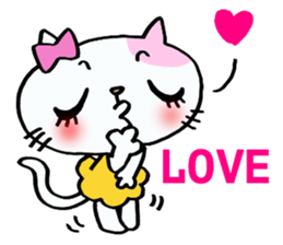 Cat girl of adult. sticker #10847205