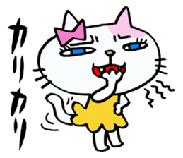 Cat girl of adult. sticker #10847210