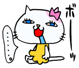 Cat girl of adult. sticker #10847211