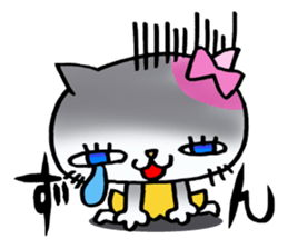 Cat girl of adult. sticker #10847217