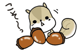 Attach a squirrel to a conversation sticker #10847467