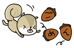 Attach a squirrel to a conversation sticker #10847471