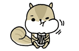 Attach a squirrel to a conversation sticker #10847472