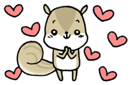 Attach a squirrel to a conversation sticker #10847478