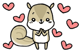 Attach a squirrel to a conversation sticker #10847478