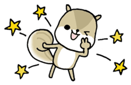 Attach a squirrel to a conversation sticker #10847481