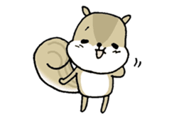 Attach a squirrel to a conversation sticker #10847483