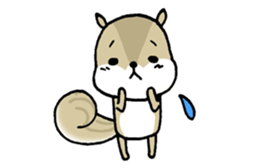 Attach a squirrel to a conversation sticker #10847488