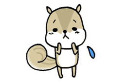 Attach a squirrel to a conversation sticker #10847488