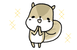 Attach a squirrel to a conversation sticker #10847496