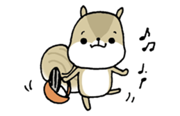 Attach a squirrel to a conversation sticker #10847497