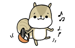 Attach a squirrel to a conversation sticker #10847497