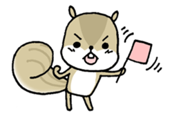 Attach a squirrel to a conversation sticker #10847500
